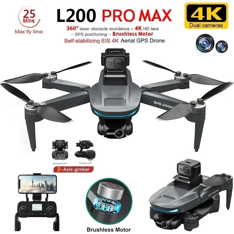 L200 PRO MAX Drone 4K 2-Axis P – Drone Racing Camera Bewertung und Preis