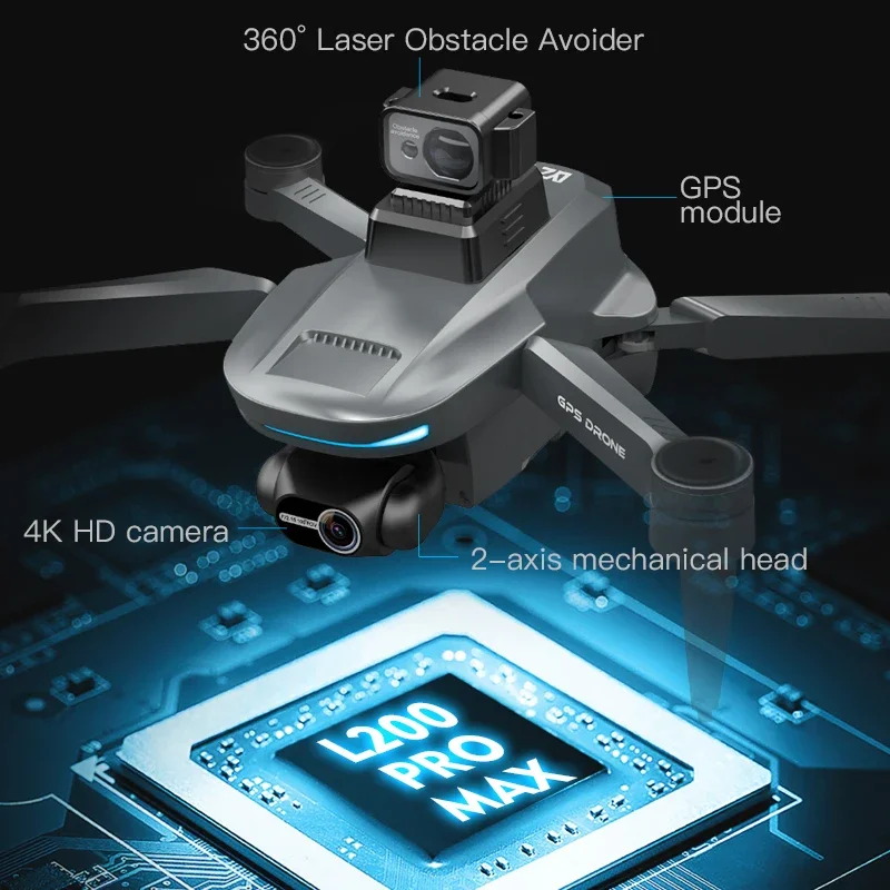 L200 PRO MAX Drone 4K 2-Axis P – Drone Racing Camera Bewertung und Preis