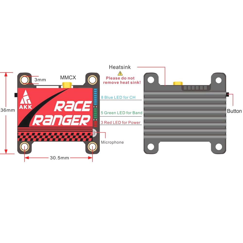 AKK 5.8G Long Range VTX FPV Tr – Drone Racing Vtx Bewertung und Preis