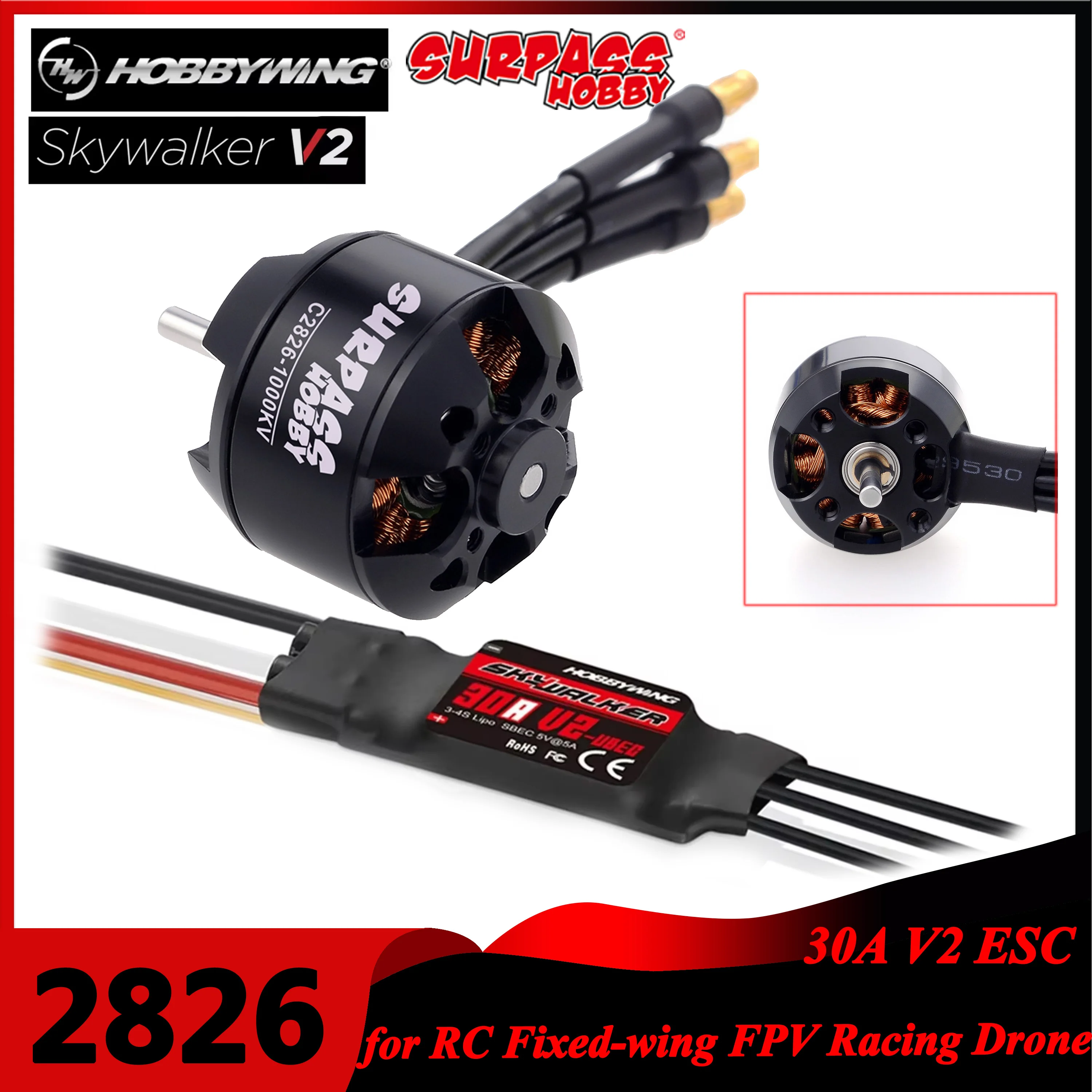 Surpass Hobby 2826 1000KV 1350 – Drone Racing Esc Bewertung und Preis