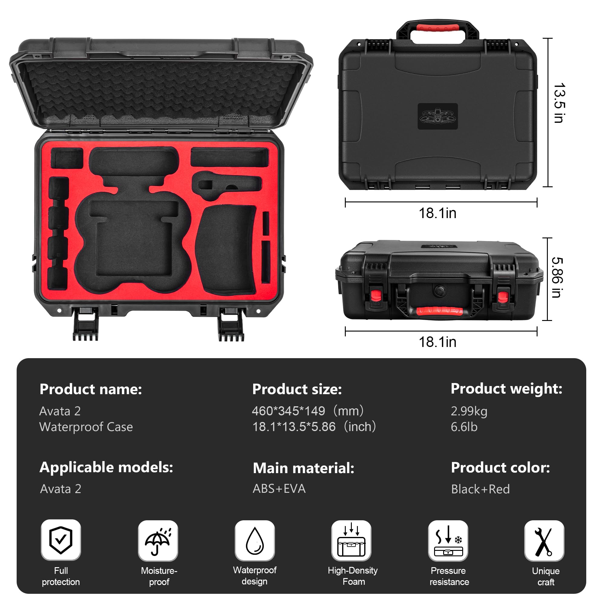Carrying Hard Case for DJI Ava – Drone Racing Goggles Bewertung und Preis