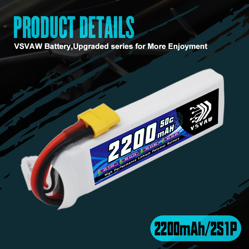 VSVAW 7.4V 2200mah 2S Drone Li – Drone Racing Battery Bewertung und Preis