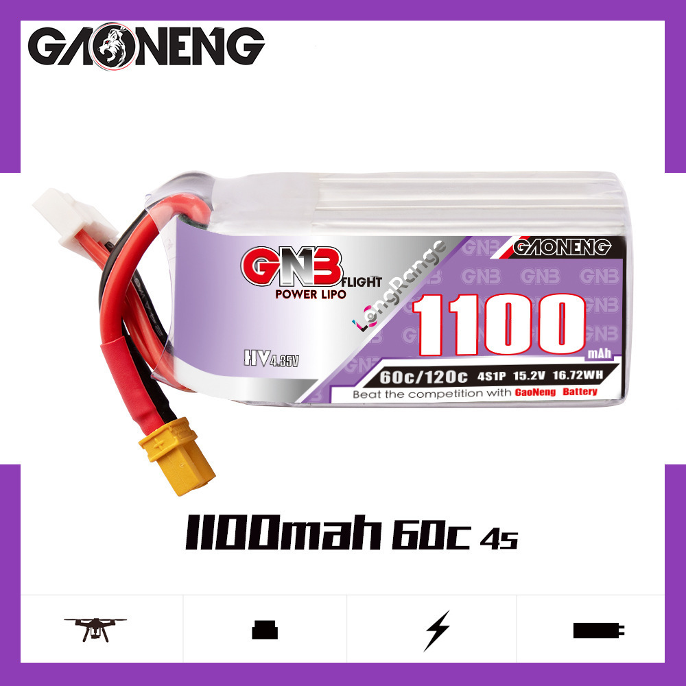 GNB 4S 1100mAh 60C/120C HV Lip – Drone Racing Battery Bewertung und Preis