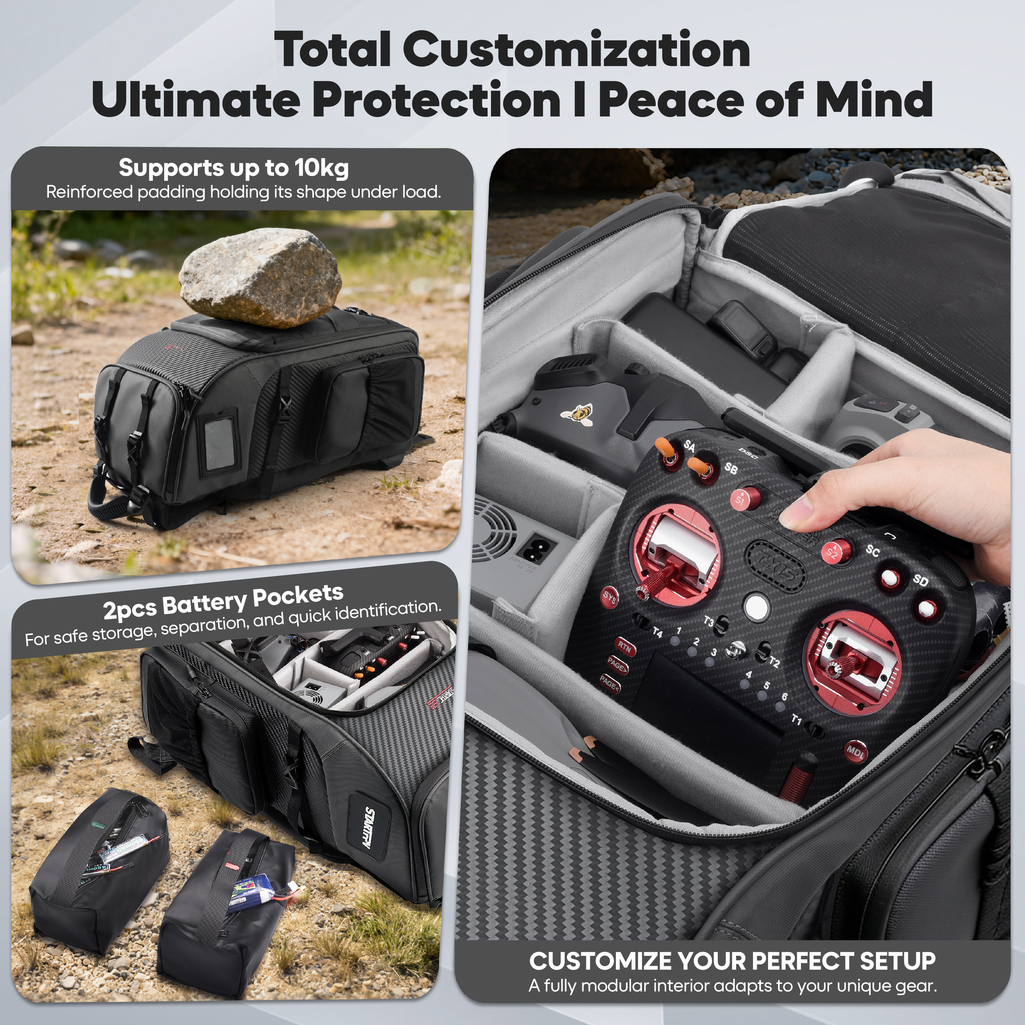 FPV Drone Backpack 40L Profess – Drone Racing Goggles Bewertung und Preis