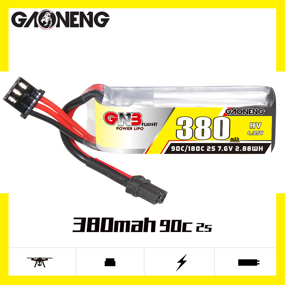 GNB 2S 7.6V 380mAh 90C/180C Li – Drone Racing Battery Bewertung und Preis
