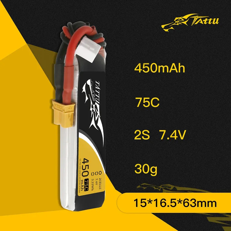 3Pcs NEW TATTU 450/500/550mAh  – Drone Racing Battery Bewertung und Preis