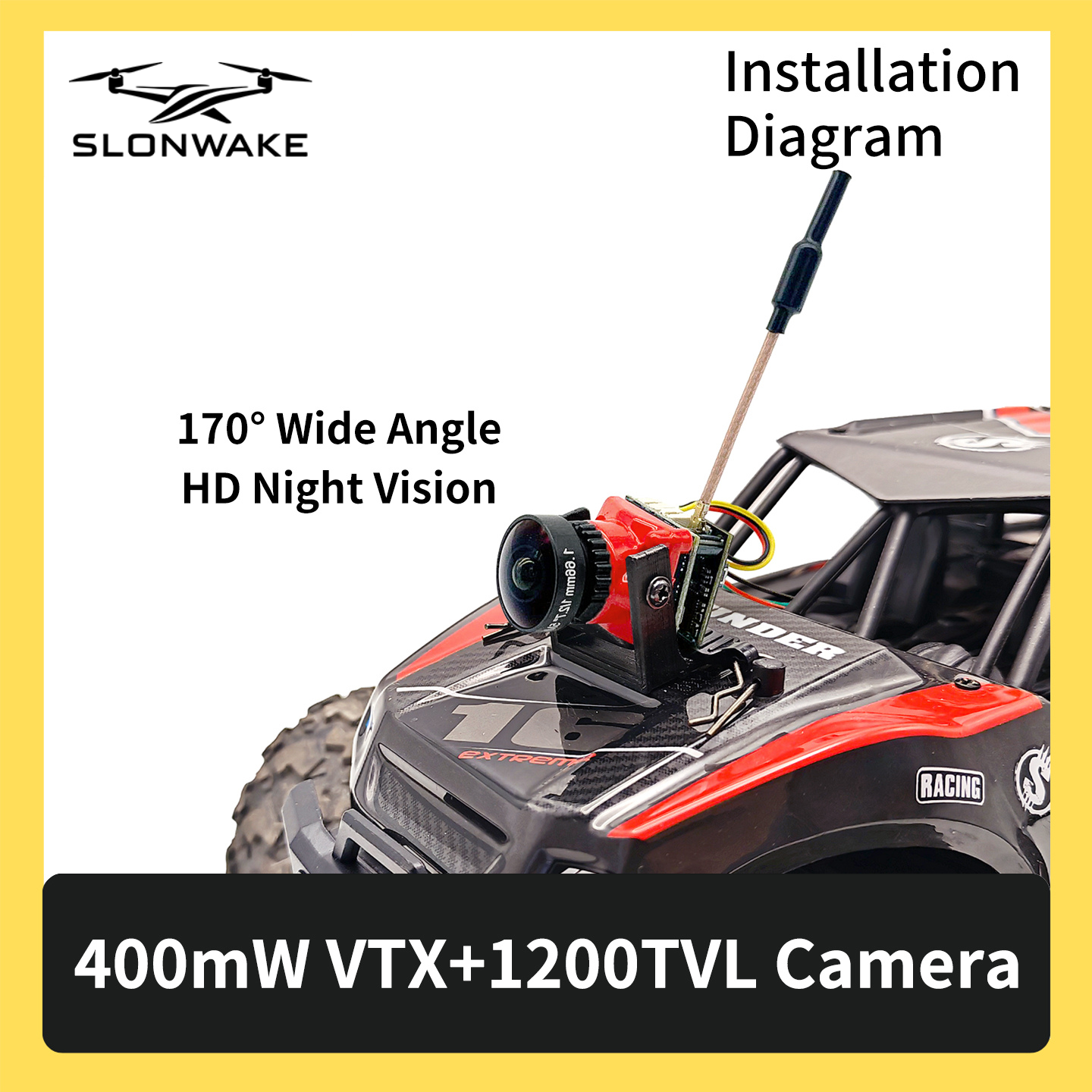 SLONWAKE 5.8G 48CH FPV 400mw V – Drone Racing Receiver Bewertung und Preis