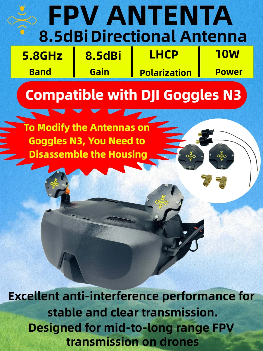 8.5dBi LHCP FPV Patch Antenna  – Drone Racing Goggles Bewertung und Preis