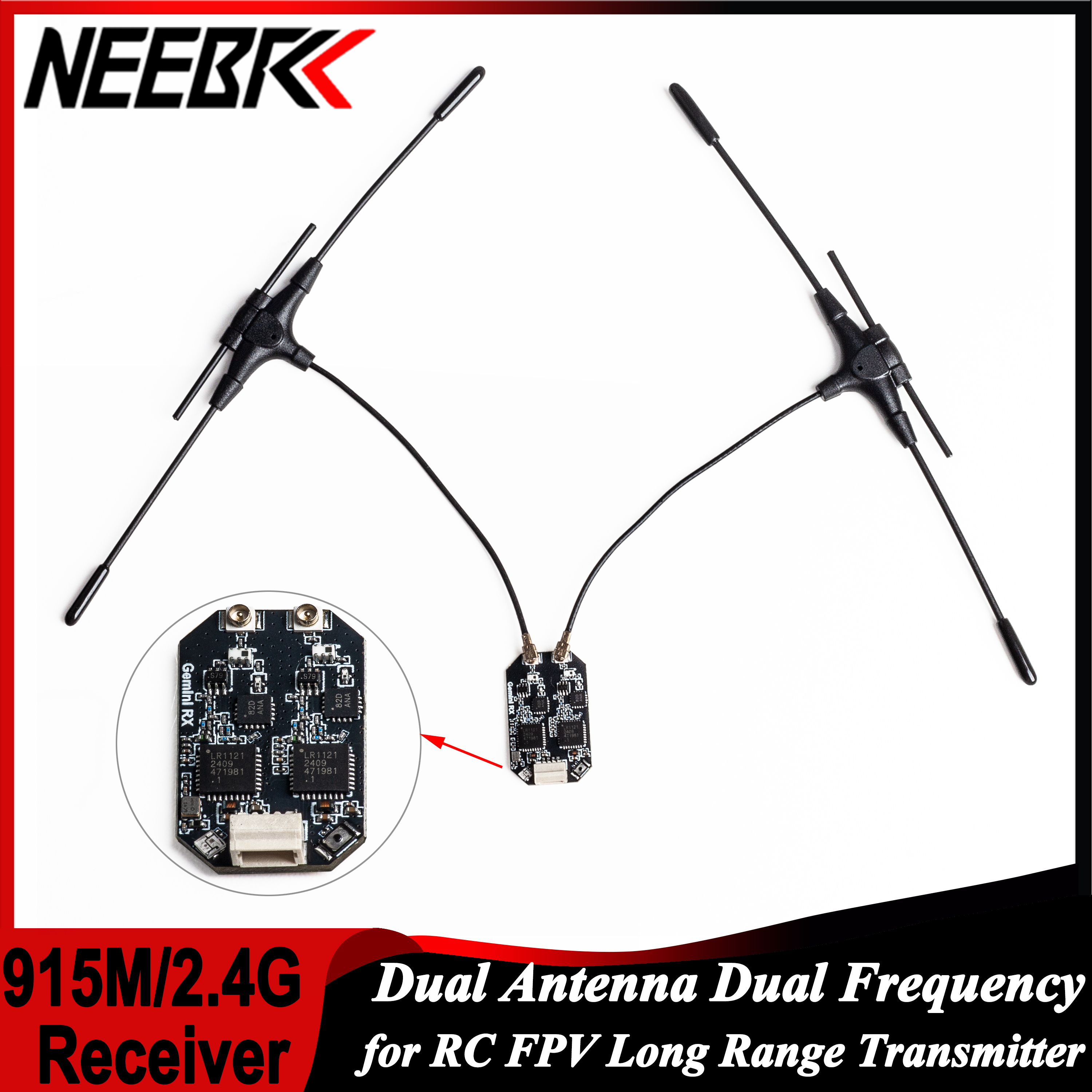 ELRS 915MHz/2.4GHz Gemini Dual – Drone Racing Receiver Bewertung und Preis