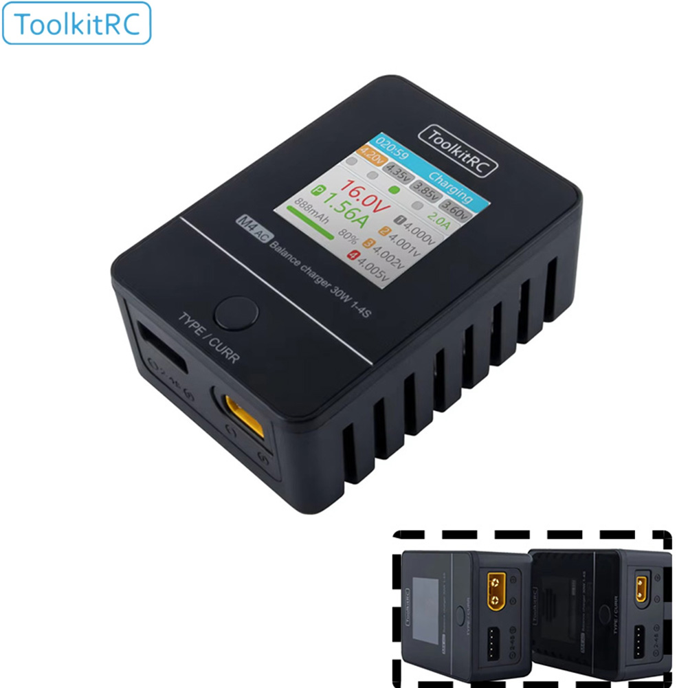 ToolkitRC M4AC 30W Compact AC  – Drone Racing Charger Bewertung und Preis