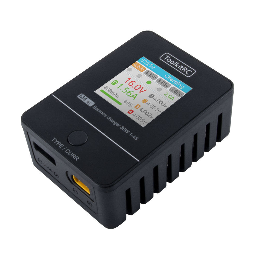 ToolkitRC M4AC 30W Compact AC  – Drone Racing Charger Bewertung und Preis