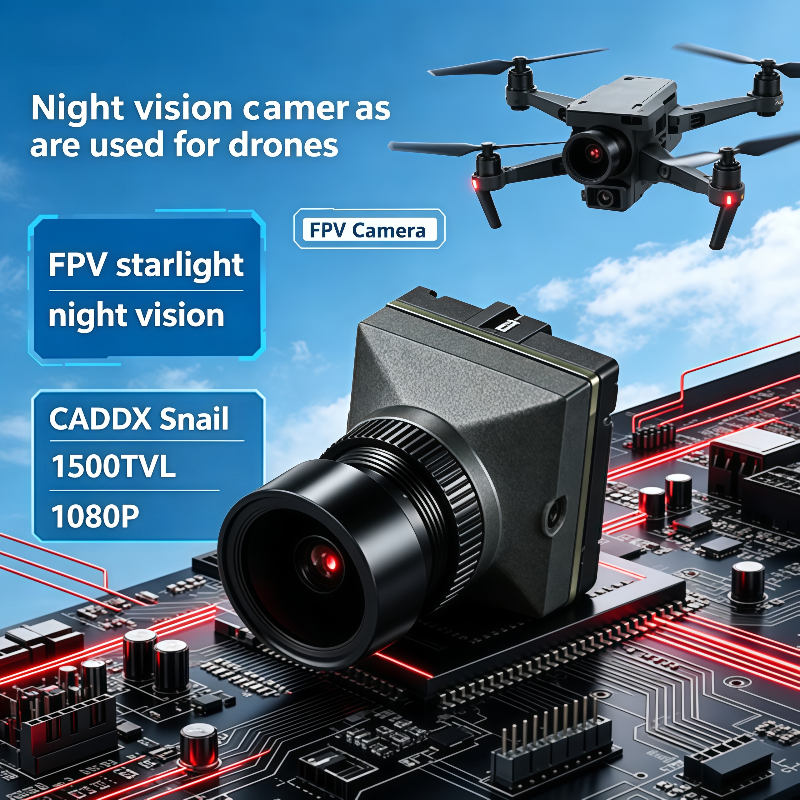 1500TVL HD CADDX Snail FPV Cam – Drone Racing Camera Bewertung und Preis