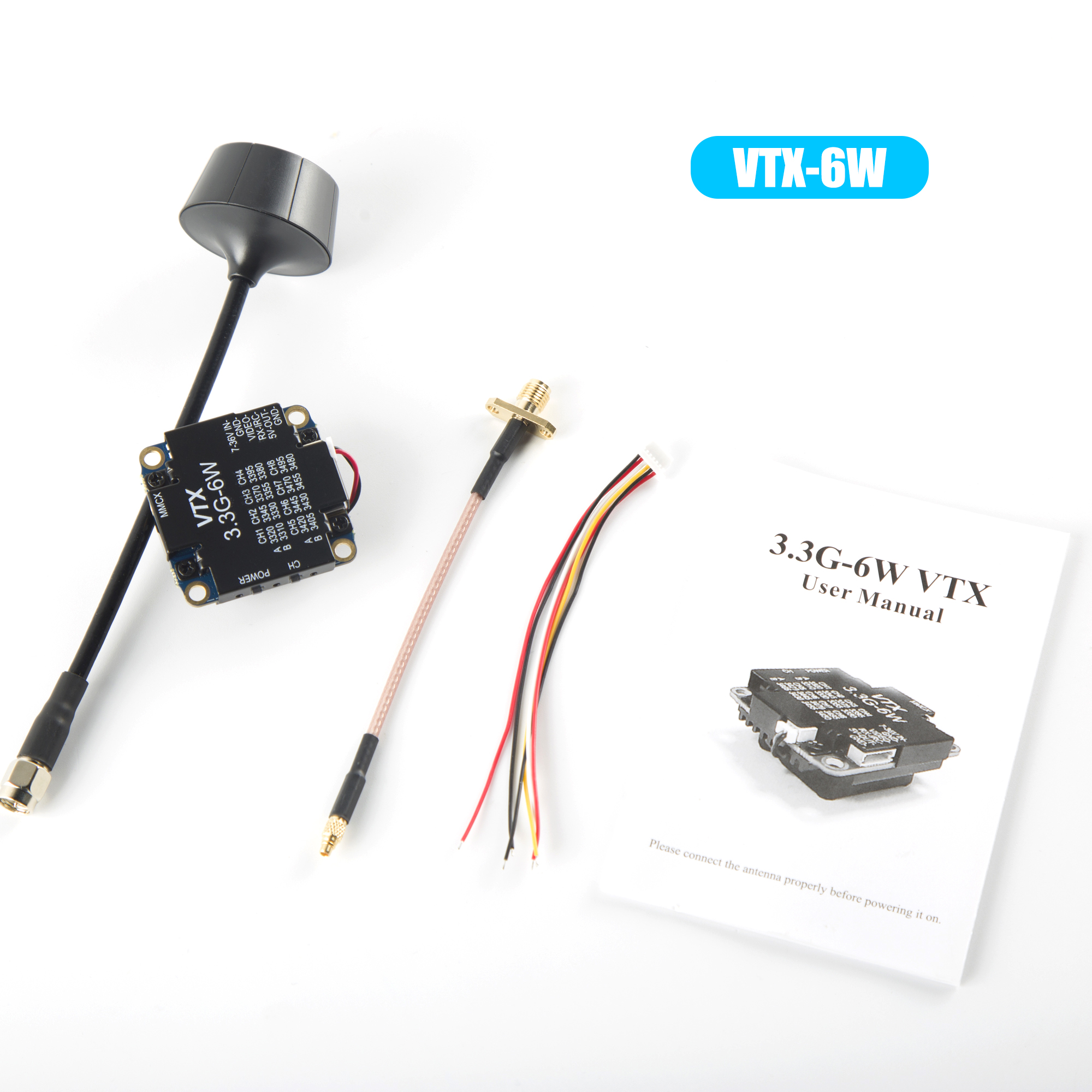 FPV Video Transmitter 3.3G 6W  – Drone Racing Vtx Bewertung und Preis